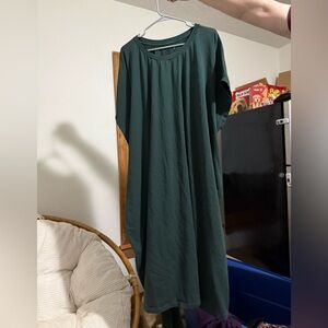 Universal Standard Dark Green T-Shirt Dress